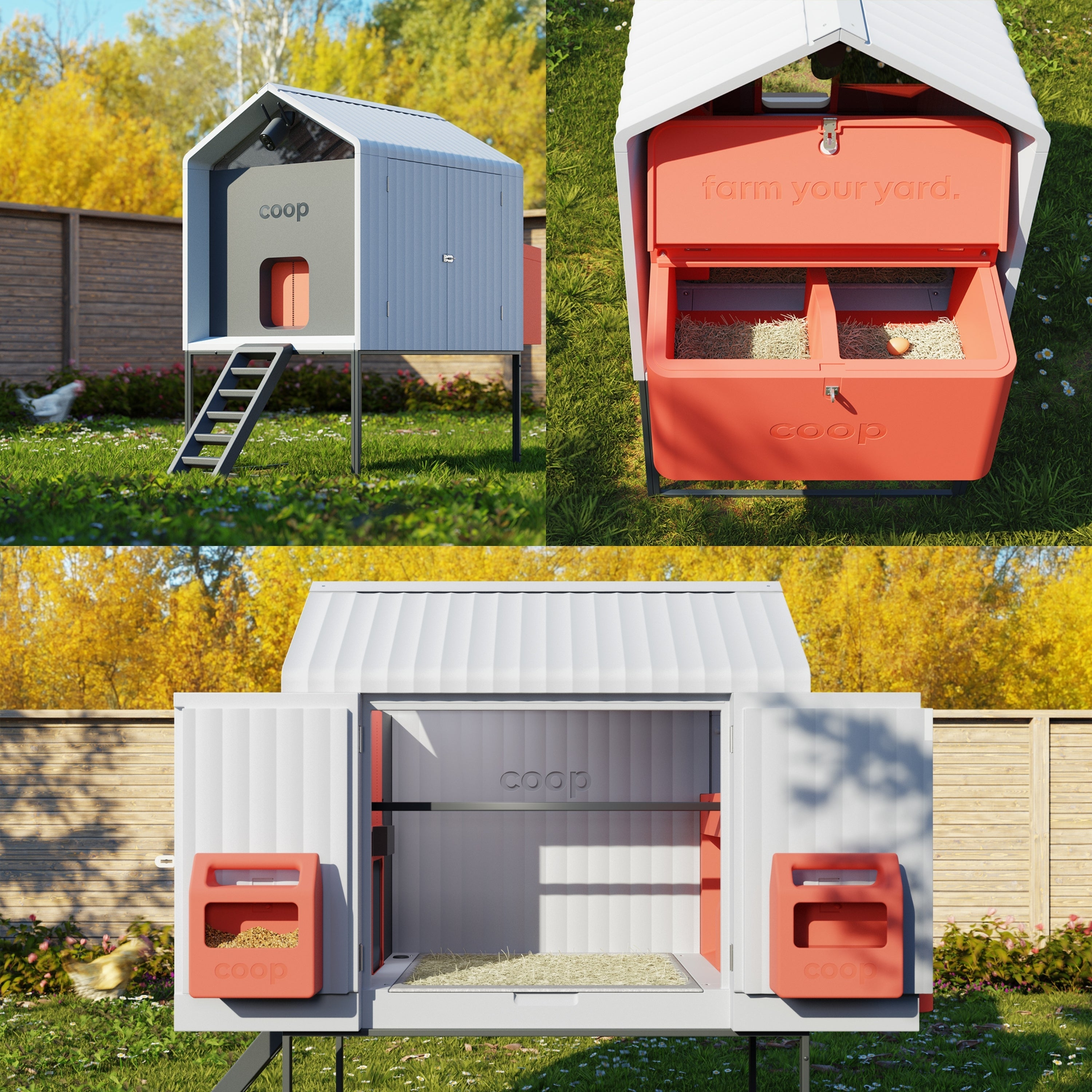 The Smart Coop, The Smart Coop Base, Smart Chicken Coop, AI Chicken Coop, Automated Chicken Coop, Smart Chicken Coop