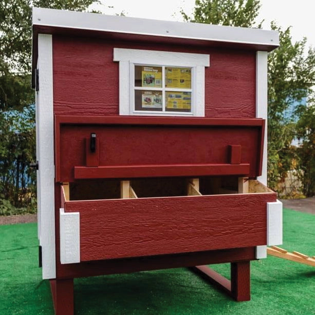 Chicken Coop, Large Sized Coop for 15 chickens, Red Painted Chicken Coop, Wooden Chicken Coop, DIY Chicken Coop, USA Made Chicken Coop, Assemble Chicken Coop,