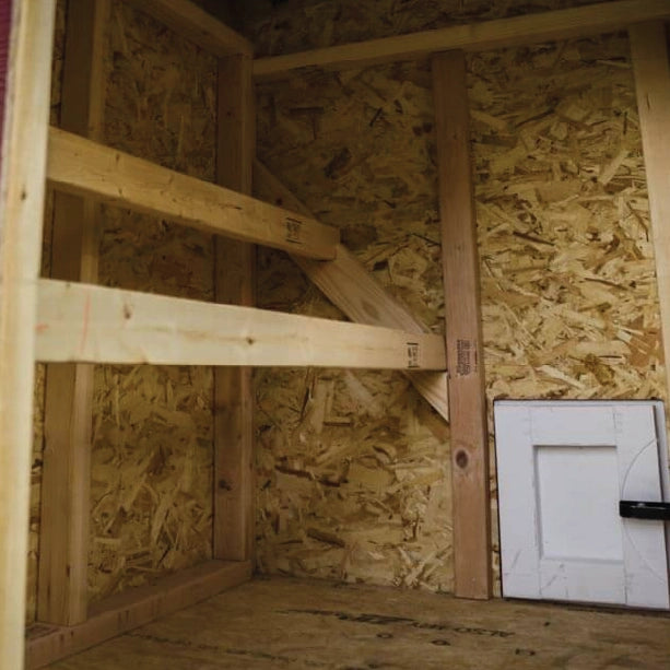 Chicken Coop, Medium Sized Coop for 10 chickens, White Painted Chicken Coop, Wooden Chicken Coop, DIY Chicken Coop, USA Made Chicken Coop, Assemble Chicken Coop,