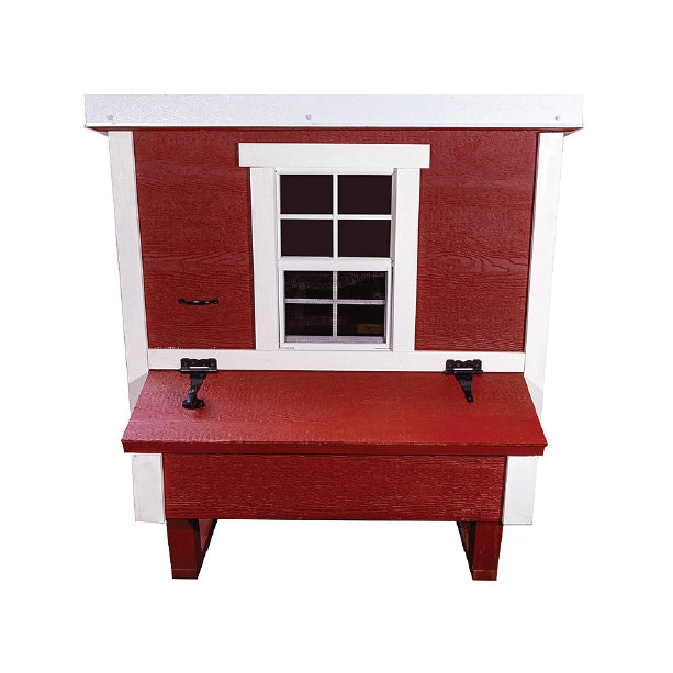 Chicken Coop, Medium Sized Coop for 10 chickens, Red Painted Chicken Coop, Wooden Chicken Coop, DIY Chicken Coop, USA Made Chicken Coop, Assemble Chicken Coop,