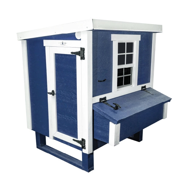Chicken Coop, Medium Sized Coop for 10 chickens, Blue Painted Chicken Coop, Wooden Chicken Coop, DIY Chicken Coop, USA Made Chicken Coop, Assemble Chicken Coop,
