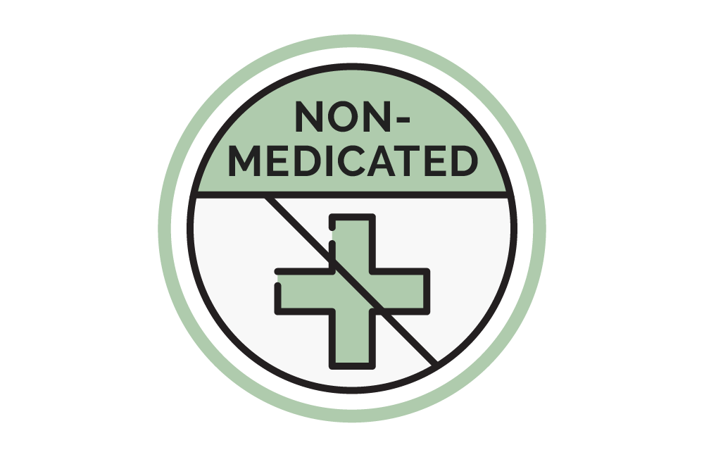 Non medicated logo