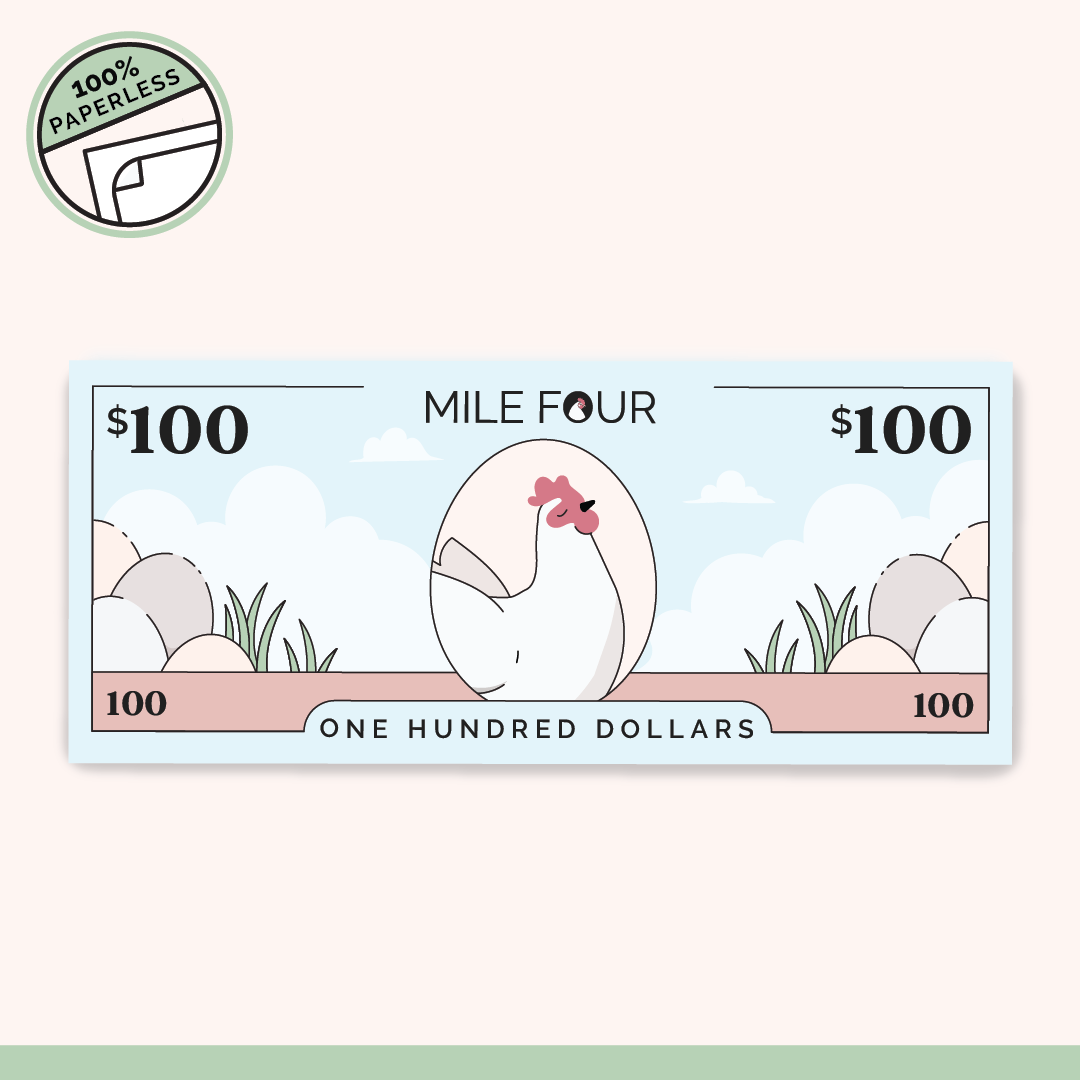Organic Chicken Feed, Mile Four Feed, Chicken Feed, Gift Card