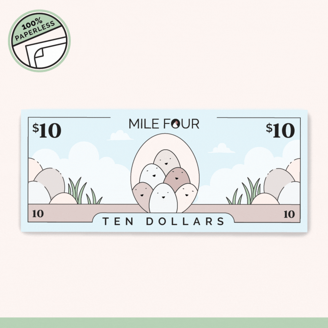 Organic Chicken Feed, Mile Four Feed, Chicken Feed, Gift Card