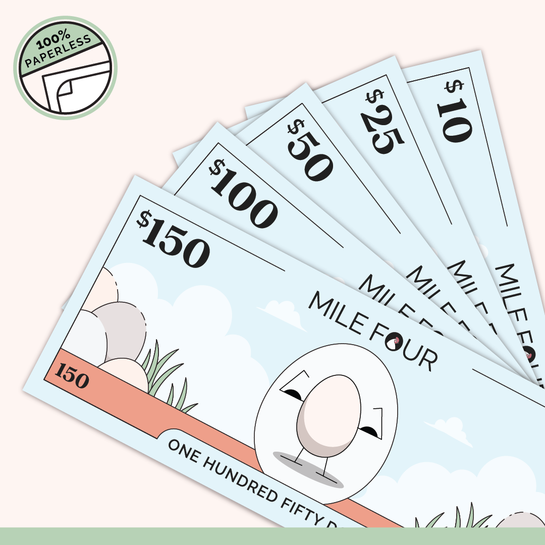 Organic Chicken Feed, Mile Four Feed, Chicken Feed, Gift Card