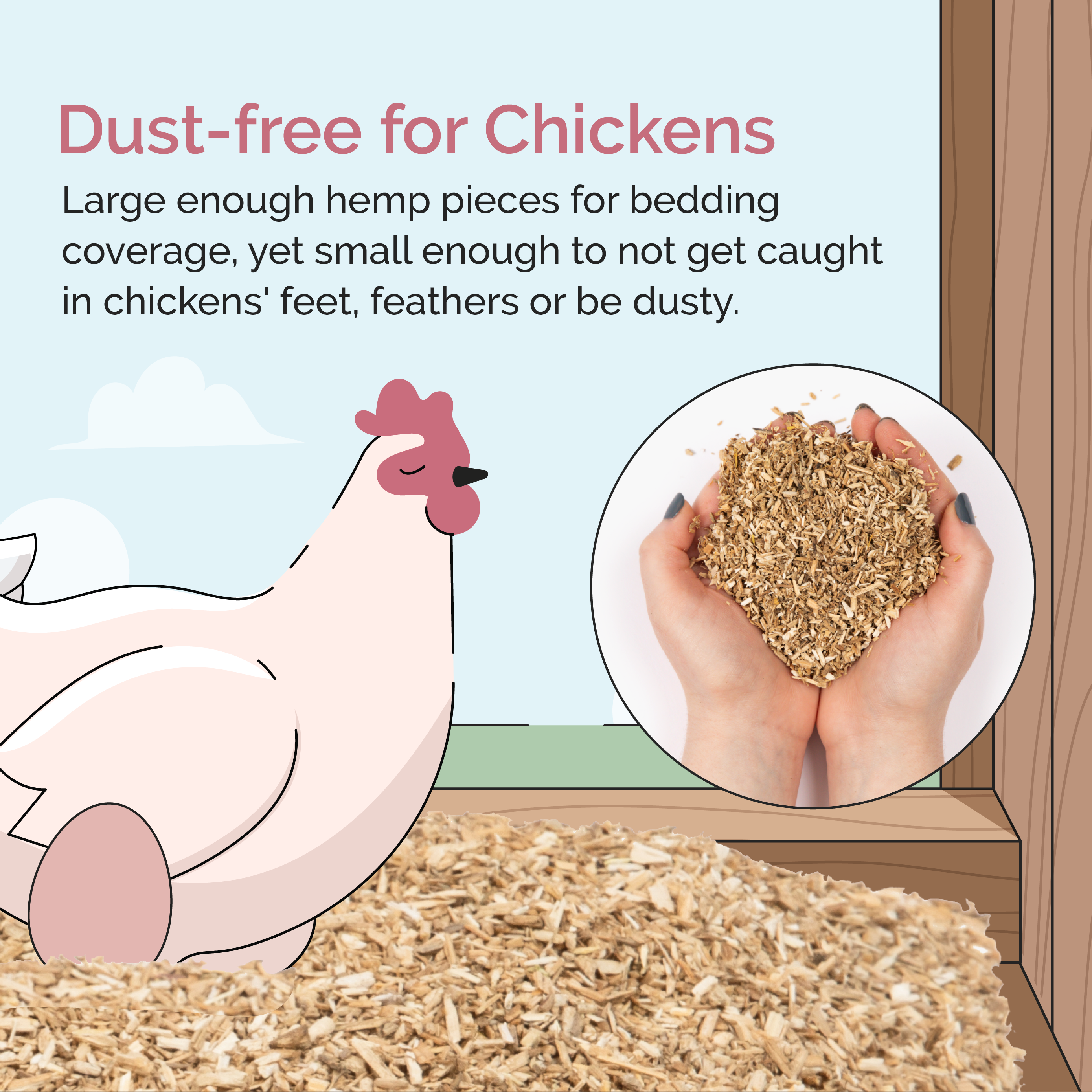 mile four hemp bedding for chickens, hemp bedding, hemp bedding for chicken coop bulk, hemp bedding for chicken coop, hemp animal bedding, eco friendly bedding, hemp pet bedding