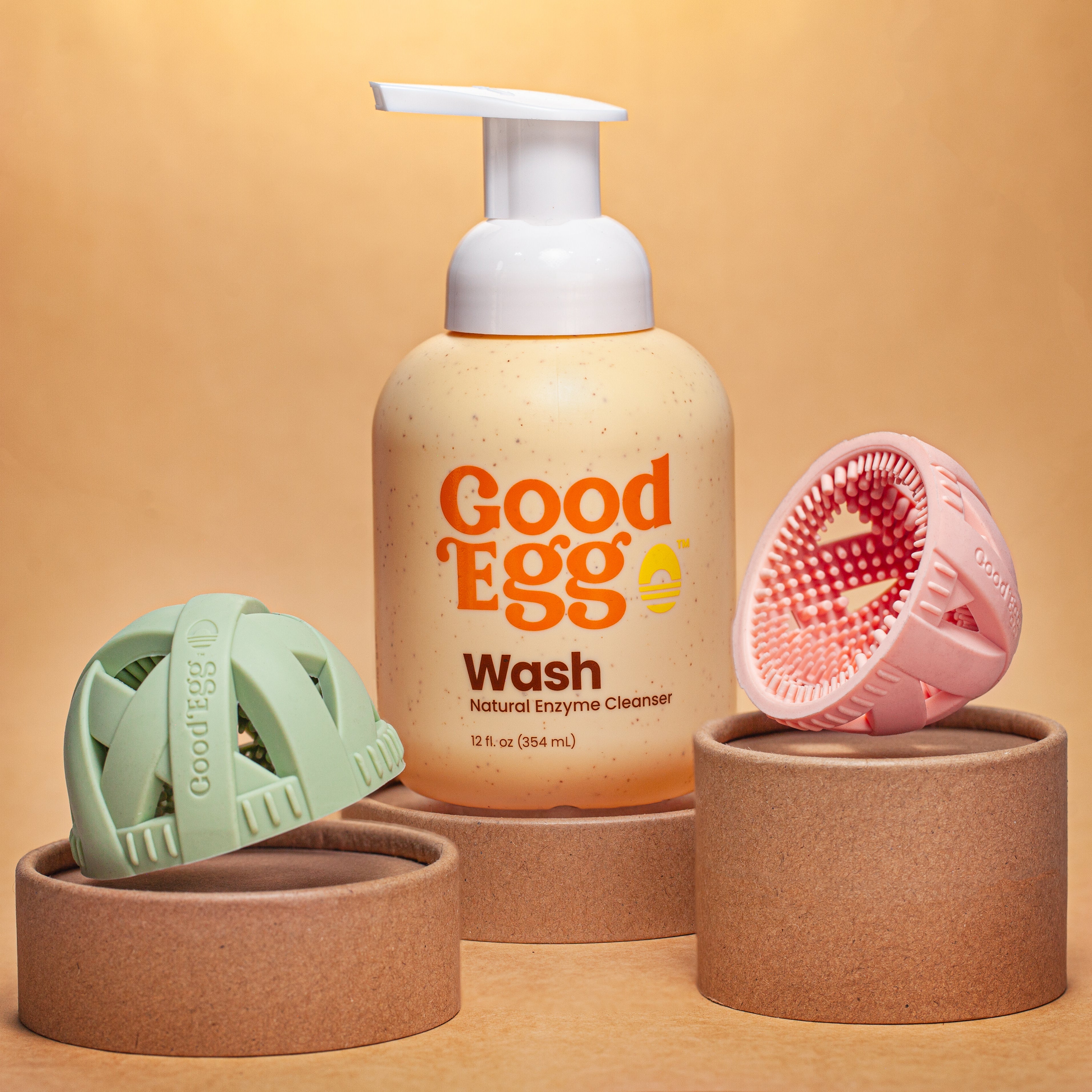 Chicken Egg Washing Solution & Brush