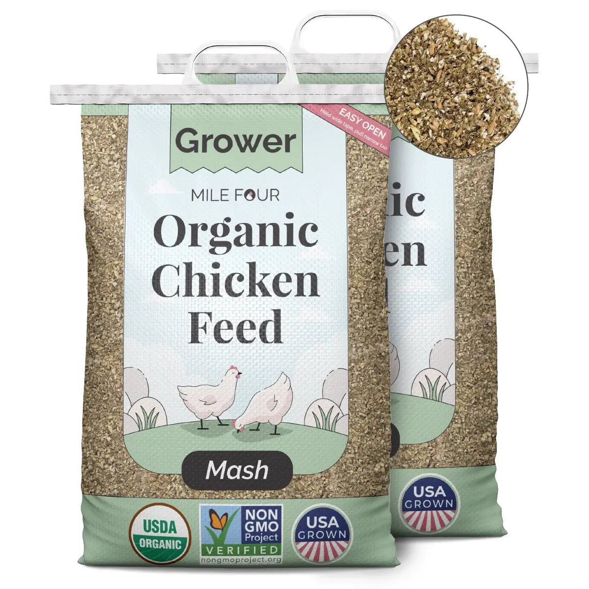 Buy Organic Grower Chicken Feed | Best Organic Grower Feed | Non-GMO