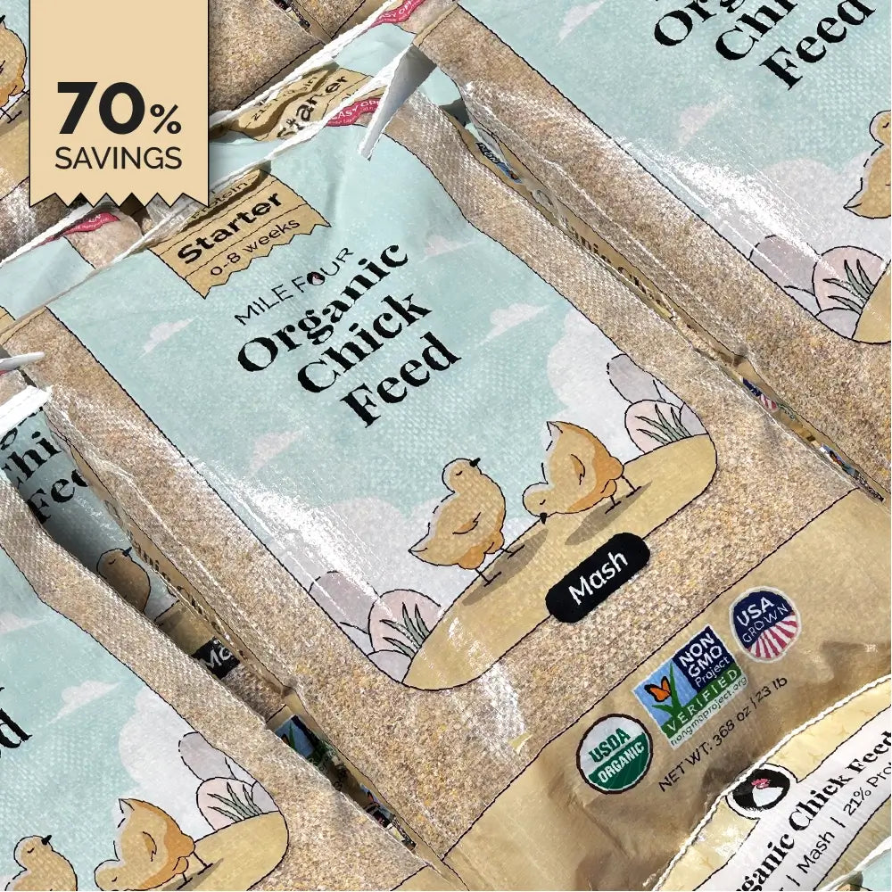 Buy Bulk Organic Chicken Feed | Save 75%+ Full Pallet Fresh Feed