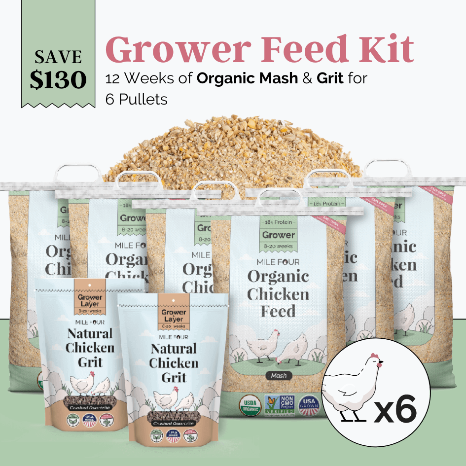 Mile Four Grower Bundle Whole Grain, Grower Feed Kit