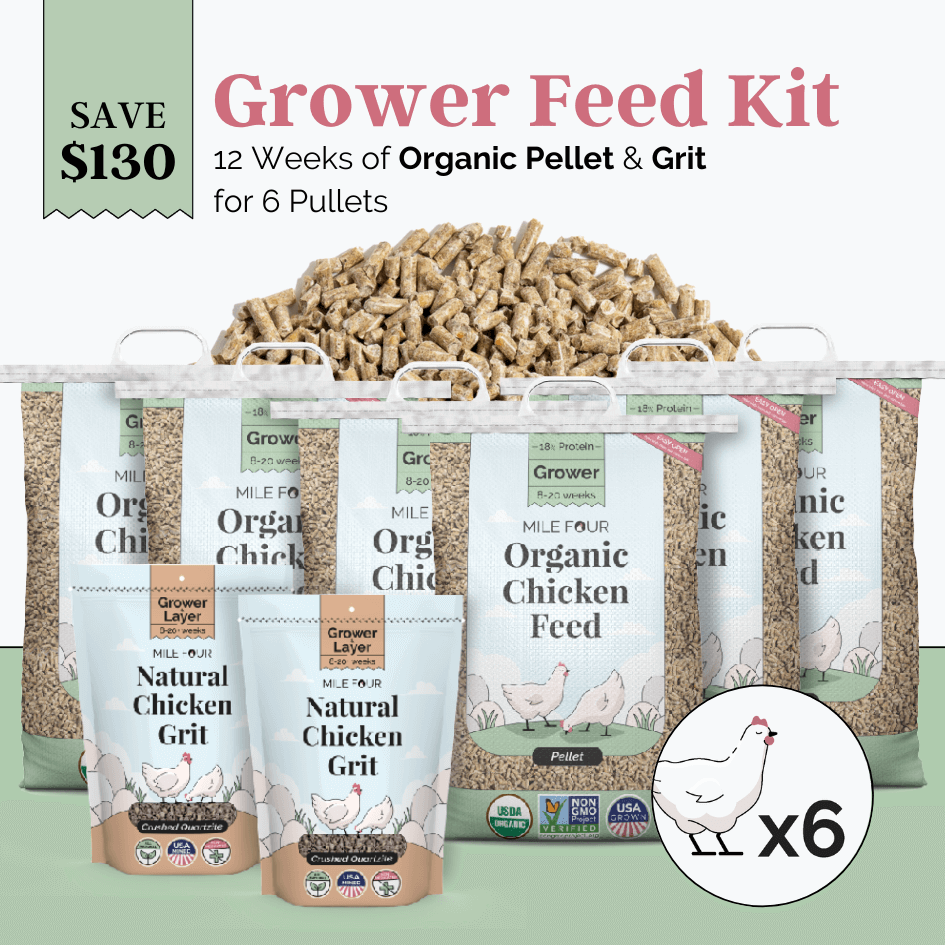 Mile Four Grower Bundle Whole Grain, Grower Feed Kit