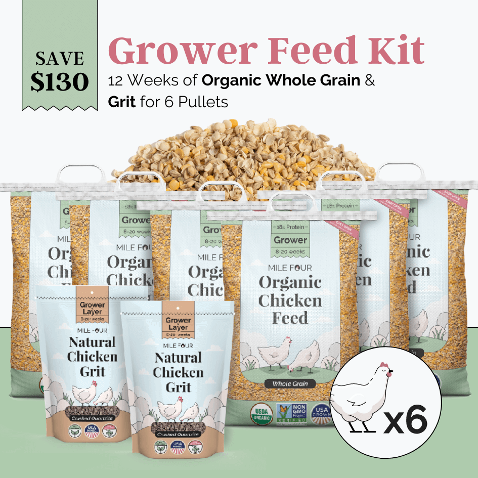 Mile Four Grower Bundle Whole Grain, Grower Feed Kit