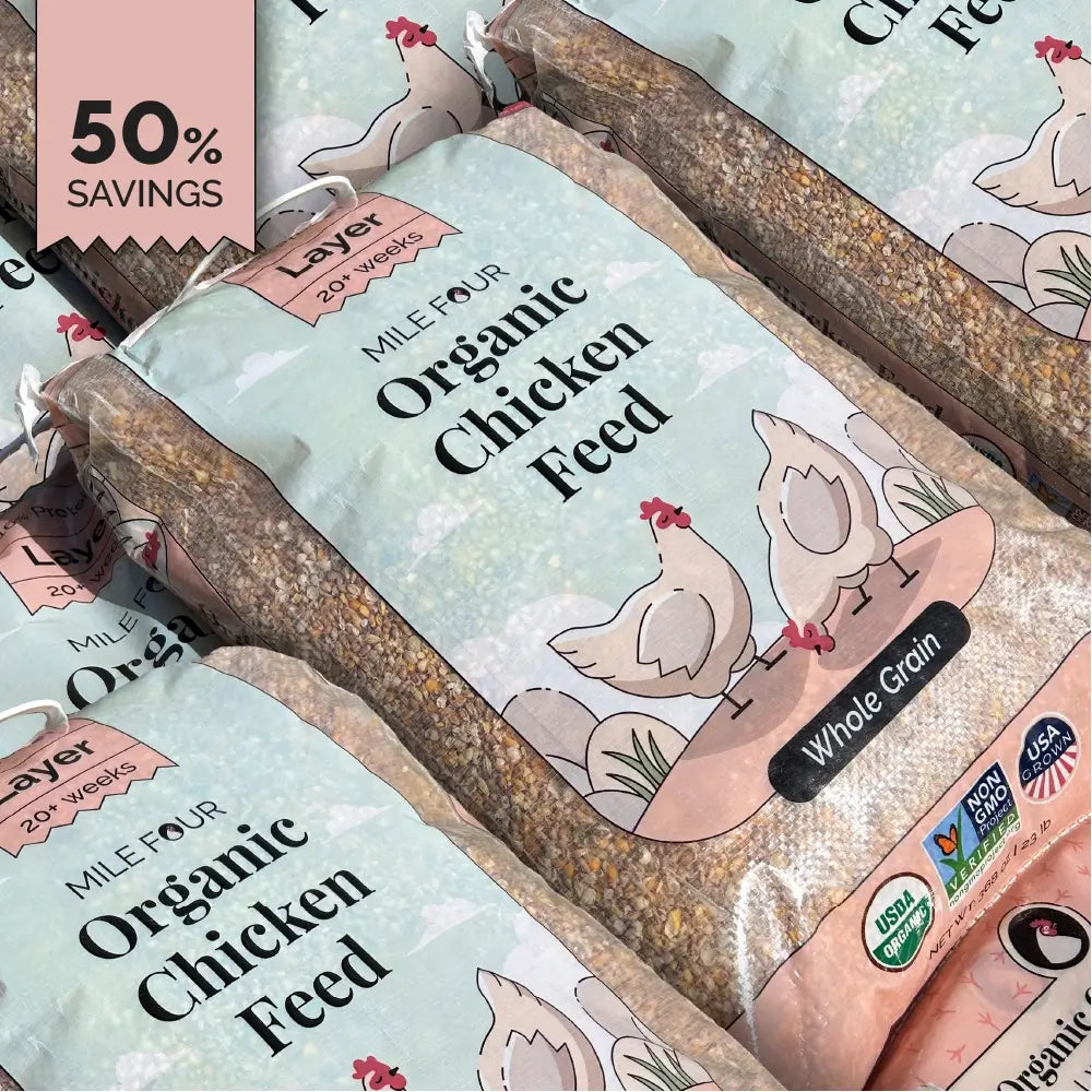 Buy Bulk Organic Chicken Feed | Save 75%+ Full Pallet Fresh Feed