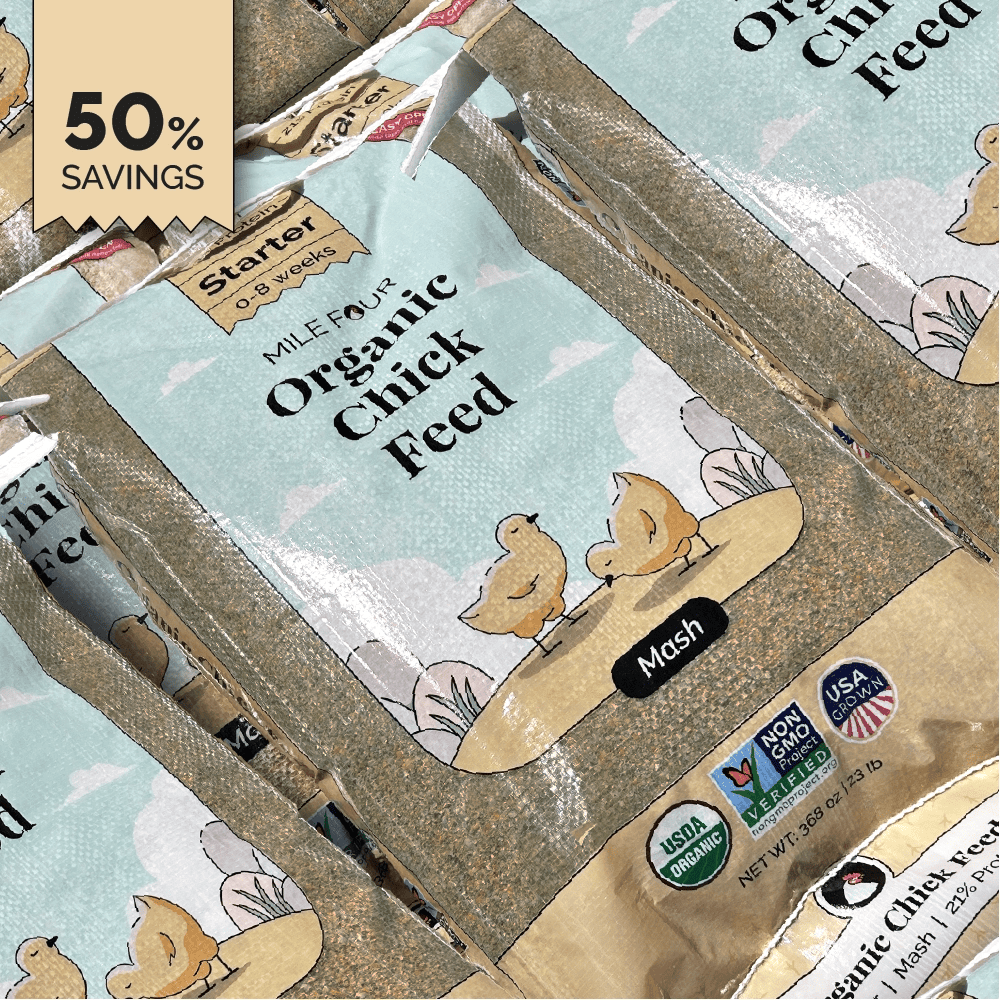 Buy Bulk Organic Chicken Feed | Save 75%+ Full Pallet Fresh Feed