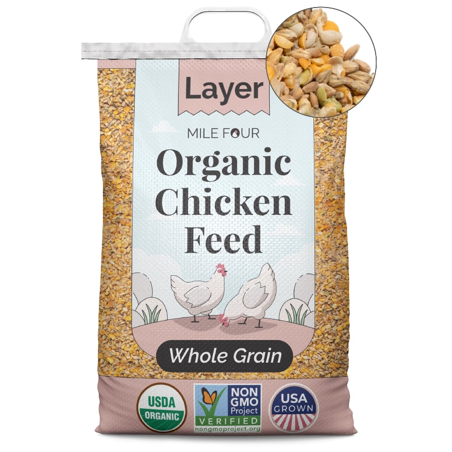 Buy Organic Chicken Layer Feed | Best Organic Layer Whole Grain | Non-GMO