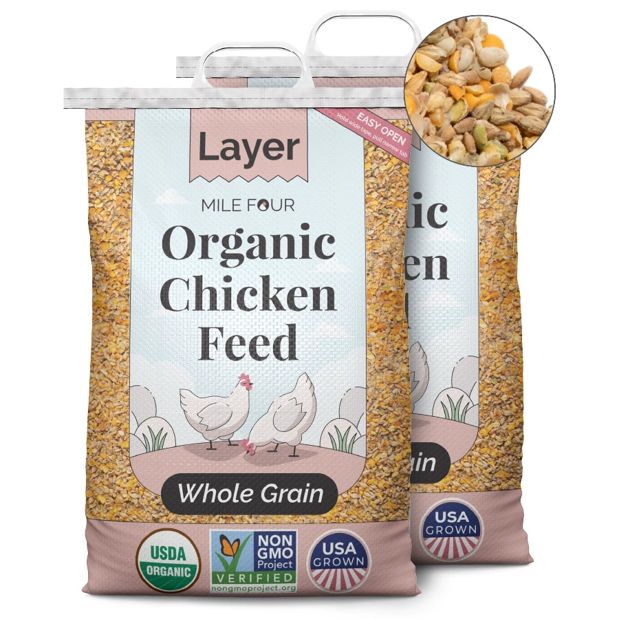 Buy Organic Chicken Layer Feed | Best Organic Layer Whole Grain | Non-GMO