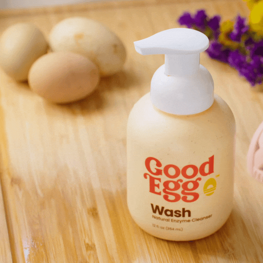 Chicken Egg Washing Solution & Brush