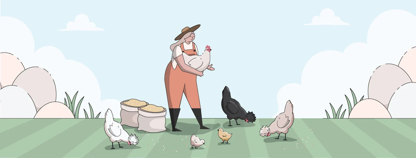 What Chicken Breed Do I Need, Farmer with Silkie