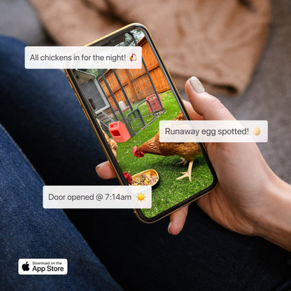 The Smart Coop, The Smart Coop Base, Smart Chicken Coop, AI Chicken Coop, Automated Chicken Coop, Smart Chicken Coop App