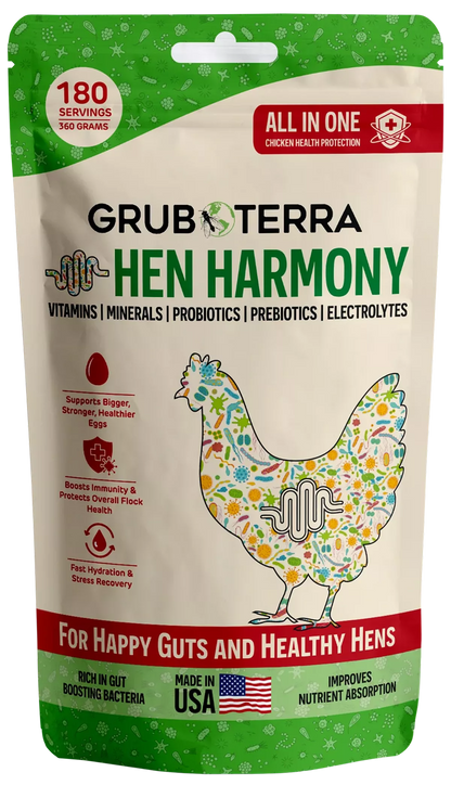 Hen Harmony Chicken Supplement for Hydration, Gut Health &amp; Flock Support
