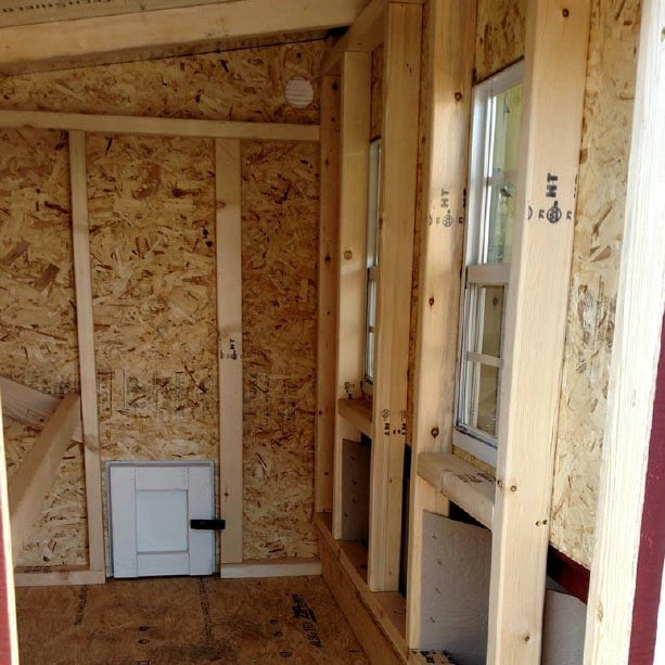 Chicken Coop, Large Sized Coop for 15 chickens, White Painted Chicken Coop, Wooden Chicken Coop, DIY Chicken Coop, USA Made Chicken Coop, Assemble Chicken Coop, 