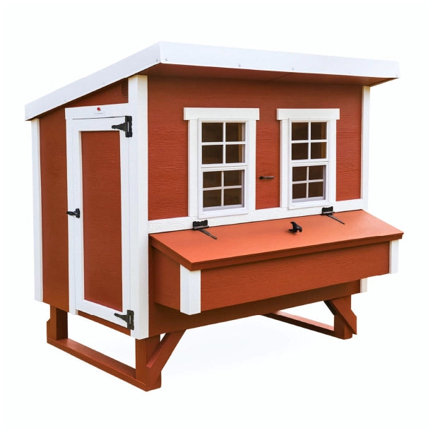 Chicken Coop, Large Sized Coop for 15 chickens, Red Painted Chicken Coop, Wooden Chicken Coop, DIY Chicken Coop, USA Made Chicken Coop, Assemble Chicken Coop, 