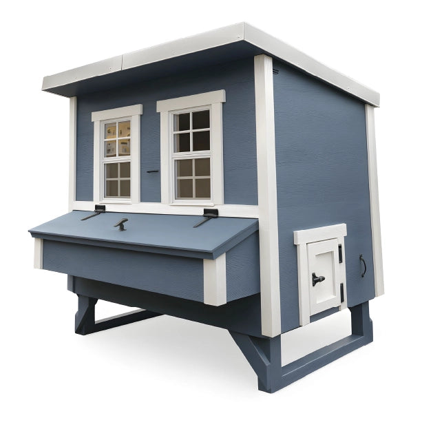 Chicken Coop, Large Sized Coop for 15 chickens, Blue Painted Chicken Coop, Wooden Chicken Coop, DIY Chicken Coop, USA Made Chicken Coop, Assemble Chicken Coop, 