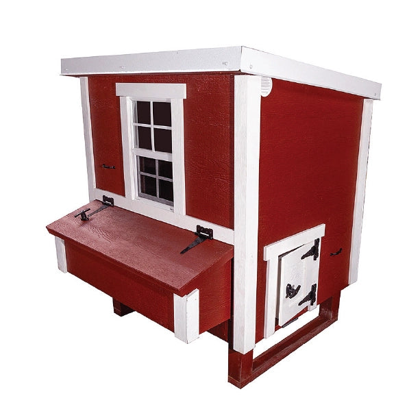 Chicken Coop, Medium Sized Coop for 10 chickens, Red Painted Chicken Coop, Wooden Chicken Coop, DIY Chicken Coop, USA Made Chicken Coop, Assemble Chicken Coop, 