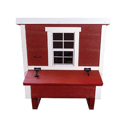 Chicken Coop, Medium Sized Coop for 10 chickens, Red Painted Chicken Coop, Wooden Chicken Coop, DIY Chicken Coop, USA Made Chicken Coop, Assemble Chicken Coop, 