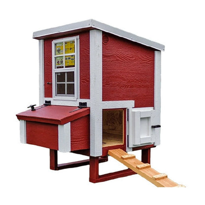 Chicken Coop, Small Sized Coop for 5 chickens, Red Painted Chicken Coop, Wooden Chicken Coop, DIY Chicken Coop, USA Made Chicken Coop, Assemble Chicken Coop