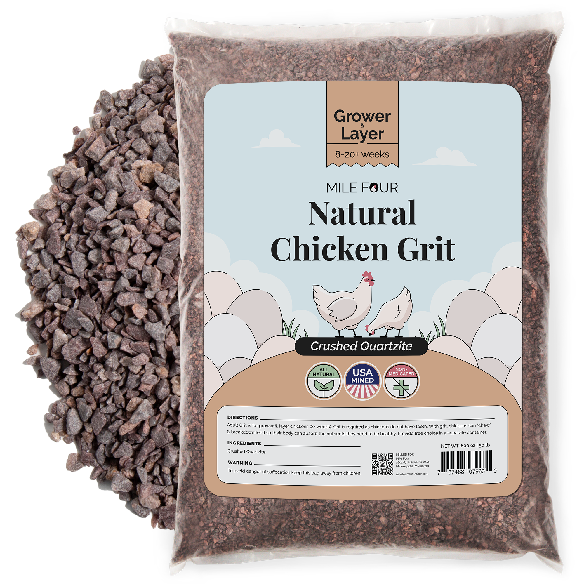 Buy Chicken Grit | Best Poultry Grit | Quartzite Chicken Grit | Grit