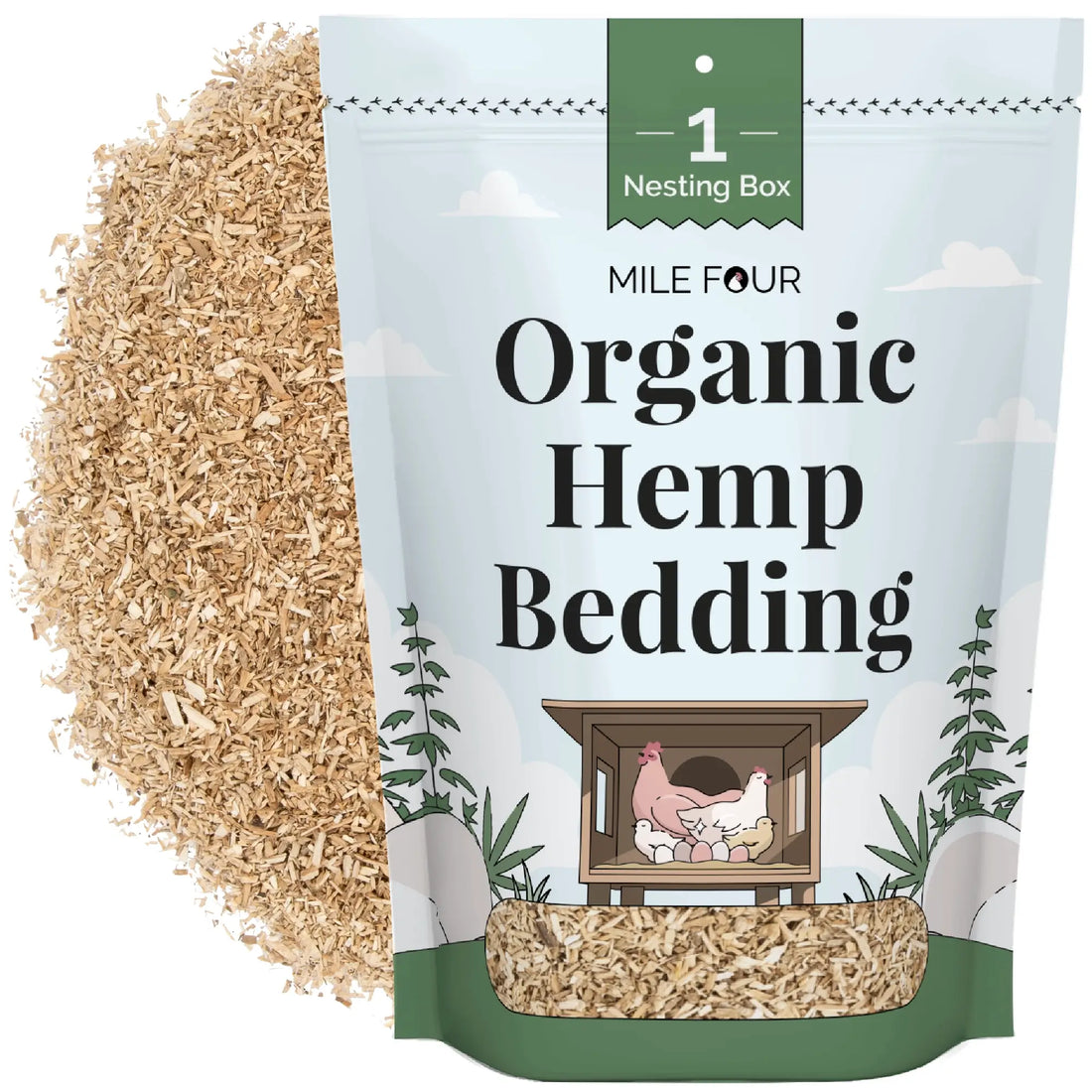 mile four hemp bedding for chickens, hemp bedding, hemp bedding for chicken coop bulk, hemp bedding for chicken coop, hemp animal bedding, eco friendly bedding, hemp pet bedding, best hemp
