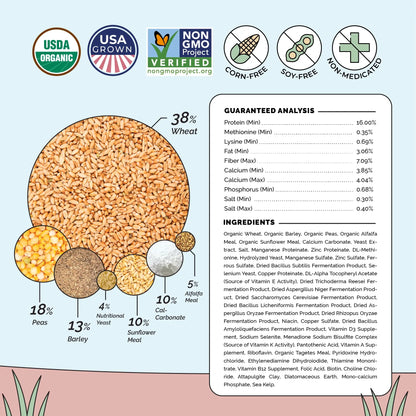 Buy Organic Chicken Layer Feed | Best Organic Layer Feed | Non-GMO 