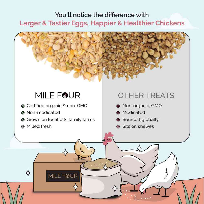 Buy Organic Chicken Scratch | Scratch Grains for Chicken Treat & Snack