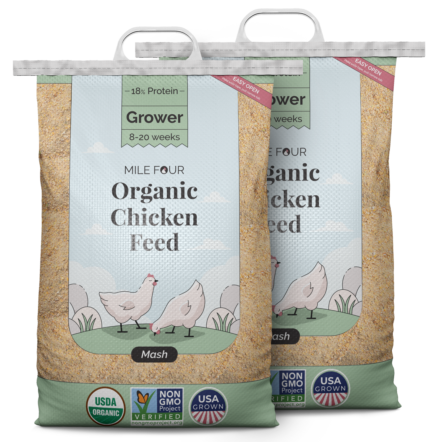 Buy Organic Grower Chicken Feed | Best Organic Grower Feed | Non-GMO 