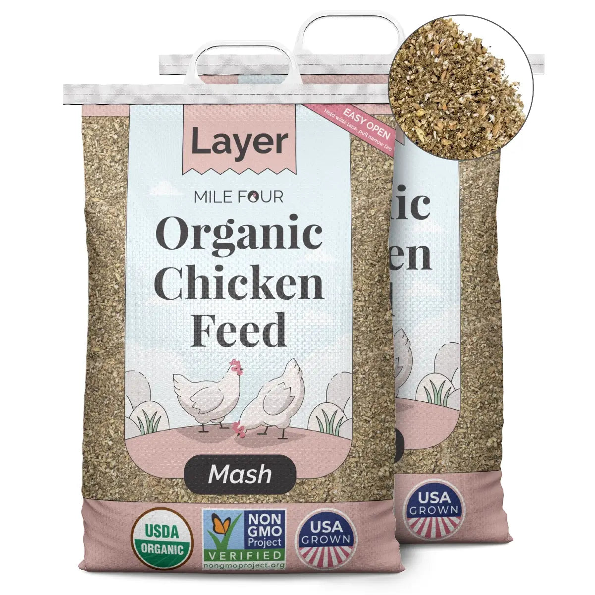 Buy Organic Chicken Layer Feed | Best Organic Layer Feed | Non-GMO 
