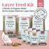 Layer Chicken Feed Kit, Chicken Feed Kit, Chicken Kit, Organic Feed Kit, Month Supply of Chicken Feed, Grit, Scratch, Oyster Shell, Chicken Feed Bundle, Best Chicken Feed 