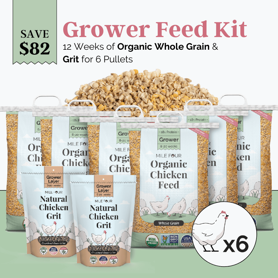 Mile Four Grower Bundle Whole Grain, Grower Feed Kit
