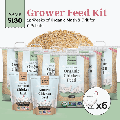 Mile Four Grower Bundle Whole Grain, Grower Feed Kit