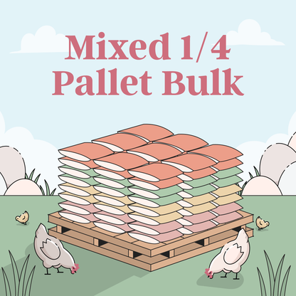 Mixed 1/4 Pallet Bulk Organic Chicken Feed (460 lbs.)