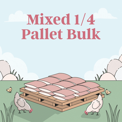 Mixed 1/4 Pallet Bulk Organic Chicken Feed (460 lbs.)