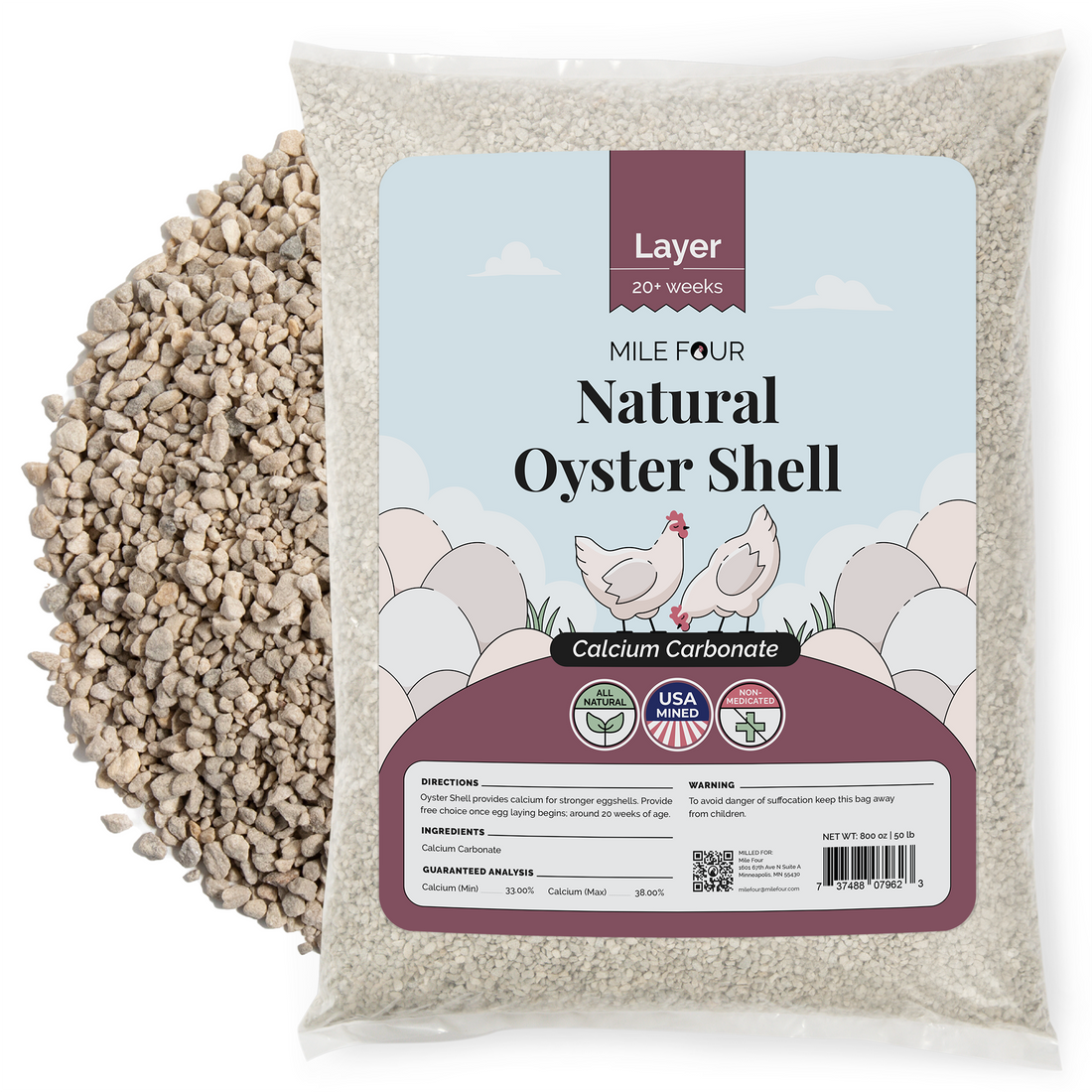 Buy Oyster Shell for Strong Chicken Eggs | Best Calcium Supplement