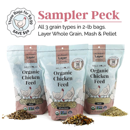 Buy Organic Chicken Layer Feed, Best Organic Layer Feed, Non-GMO, 