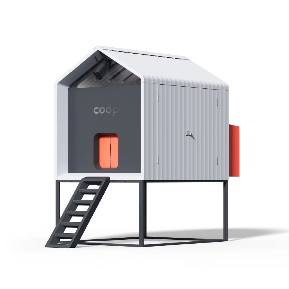 The Smart Coop, The Smart Coop Base, Smart Chicken Coop, AI Chicken Coop, Automated Chicken Coop, Smart Chicken Coop App