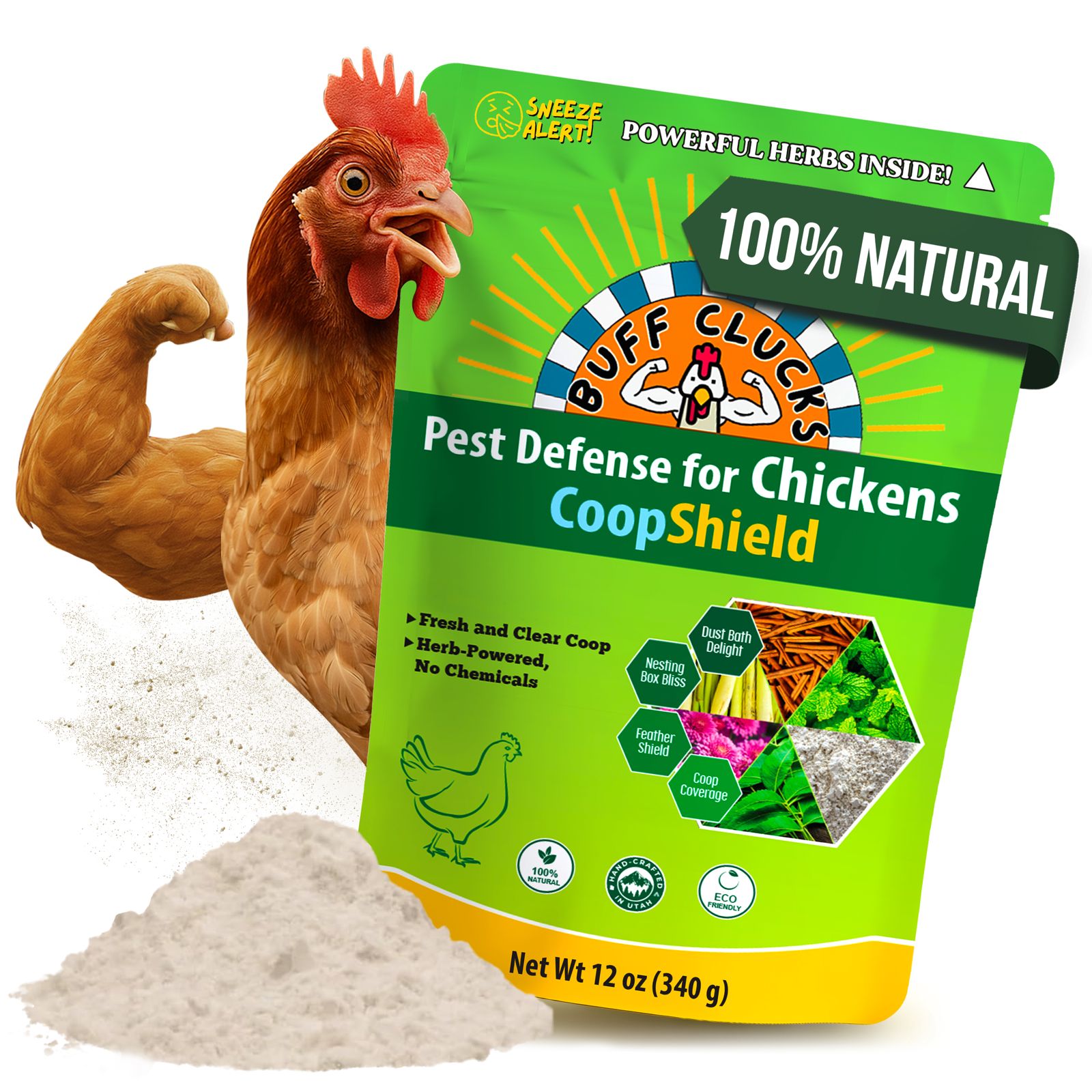 【おまとめ】【Bedtime】【Feeding the chickens】他２点 Coop Shield—Herbal Pest Defense for Chickens with Diatomaceous