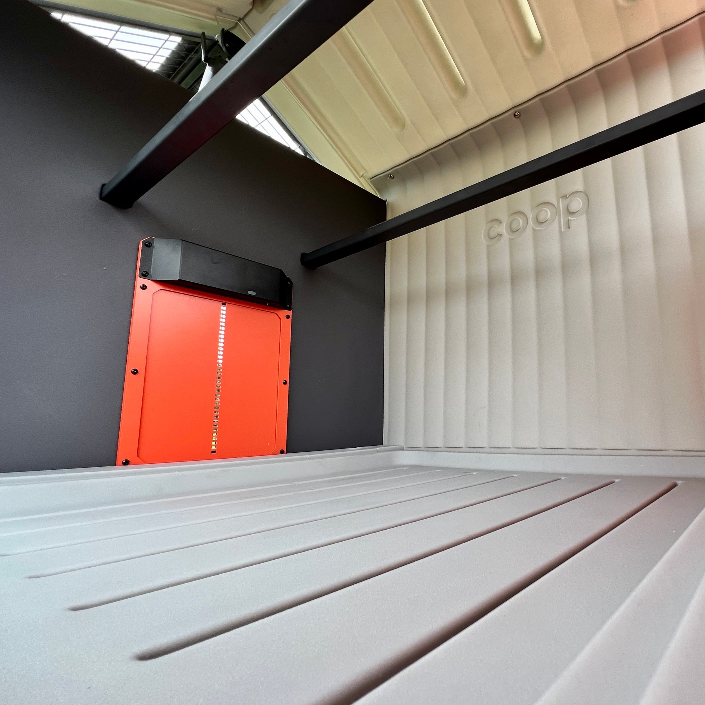 The Smart Coop, The Smart Coop Base, Smart Chicken Coop, AI Chicken Coop, Automated Chicken Coop, Smart Chicken Coop App